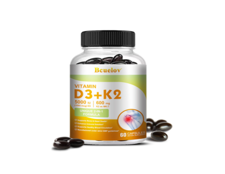 Bcuelov Vitamin D3+K2 120 Capsules