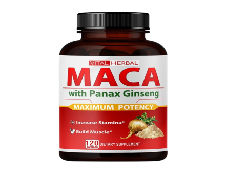 Vital Herbal Maca Ashwagandha + Panax Ginseng 90 Capsules