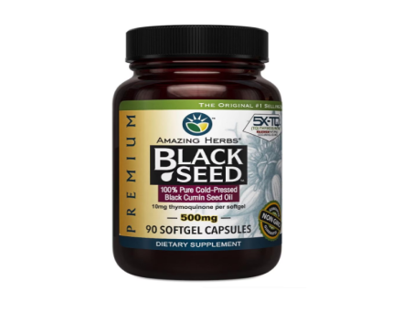 Amazing Herbs Black Seed Oil 60 Capsules