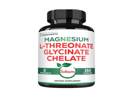 MAGNESIUM L-THREONATE GLYCINATE CHELATE 120 Capsules