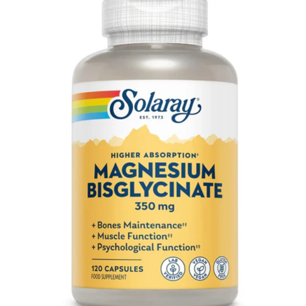 Solaray Magnesium Bisglycinate 120 Capsules
