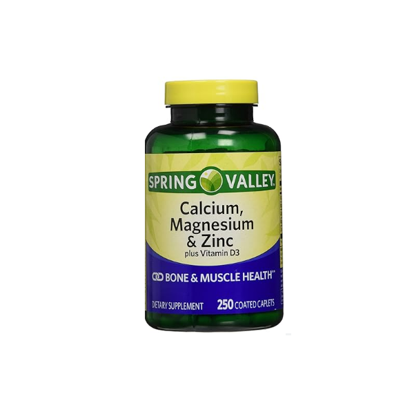 Spring Valley Calcium Magnesium & Zinc 250 Capsules