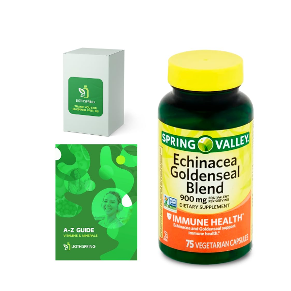 Spring Valley Echinacea Goldenseal Blend 75 Capsules
