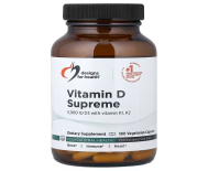 Designs For Health Vitamin D Supreme with Vitamin K1 K2 180 Vegetarian Capsules 