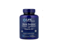 Life Extension, Bone Restore, Calcium Supplement with Vitamin K2, 120 Capsules