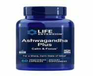 Life Extension Ashwagandha Plus Calm & Focus 60 Capsules
