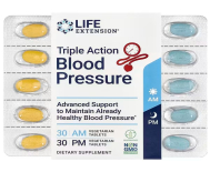 Life Extension Triple Action Blood Pressure AM/PM 60 Vegetarian Tablets